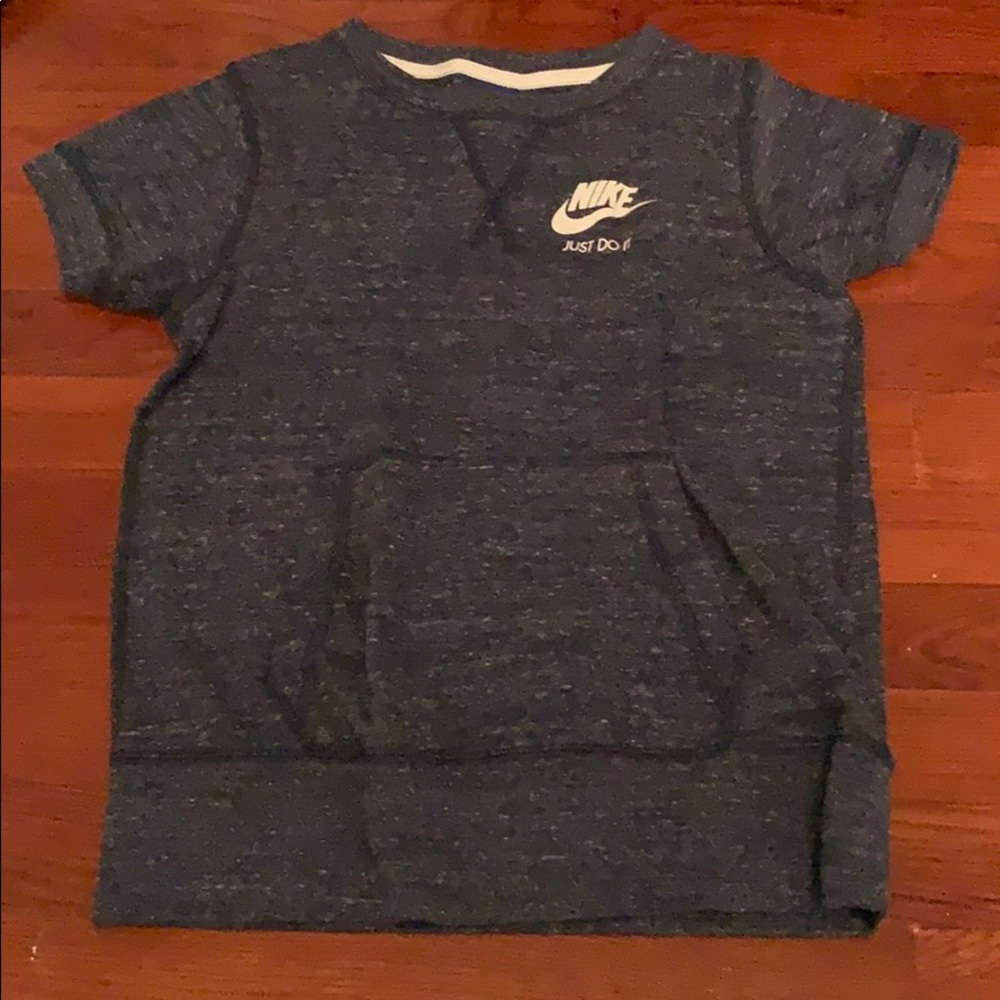 navy blue cotton nike shirt